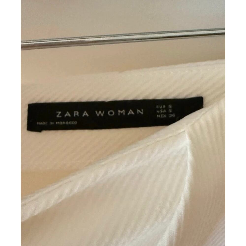 ZARA Off-White Textured Asymmetrical Origami
Wrap Skirt - Size S - Picture 6 of 6